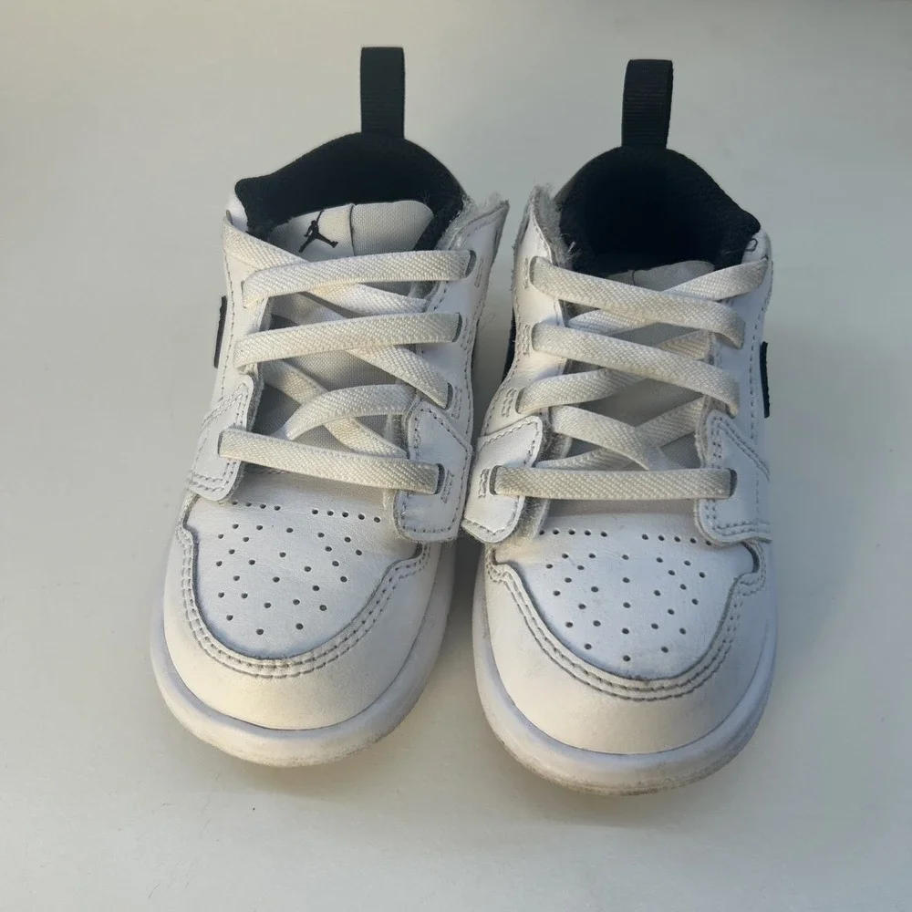 Nike Air Jordan 1 Low Alt (TD)‎ Sneakers Size 7C White/Black DR9747-132